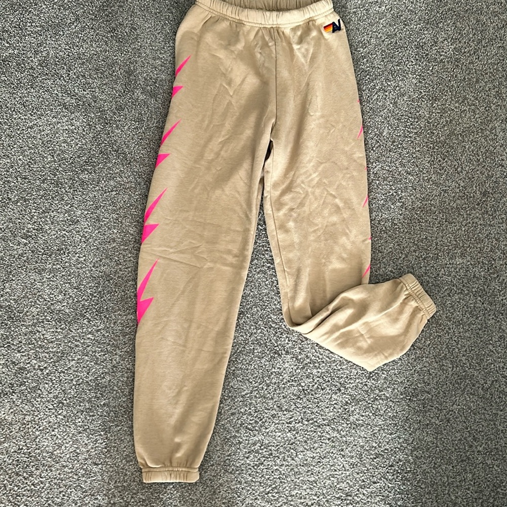 NWOT Aviator Nation lightening bolt sweatpants.  Size small